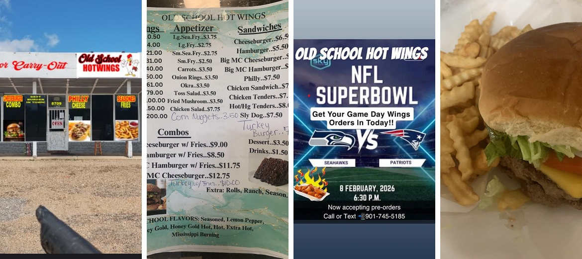 Old School Hot Wings Menu